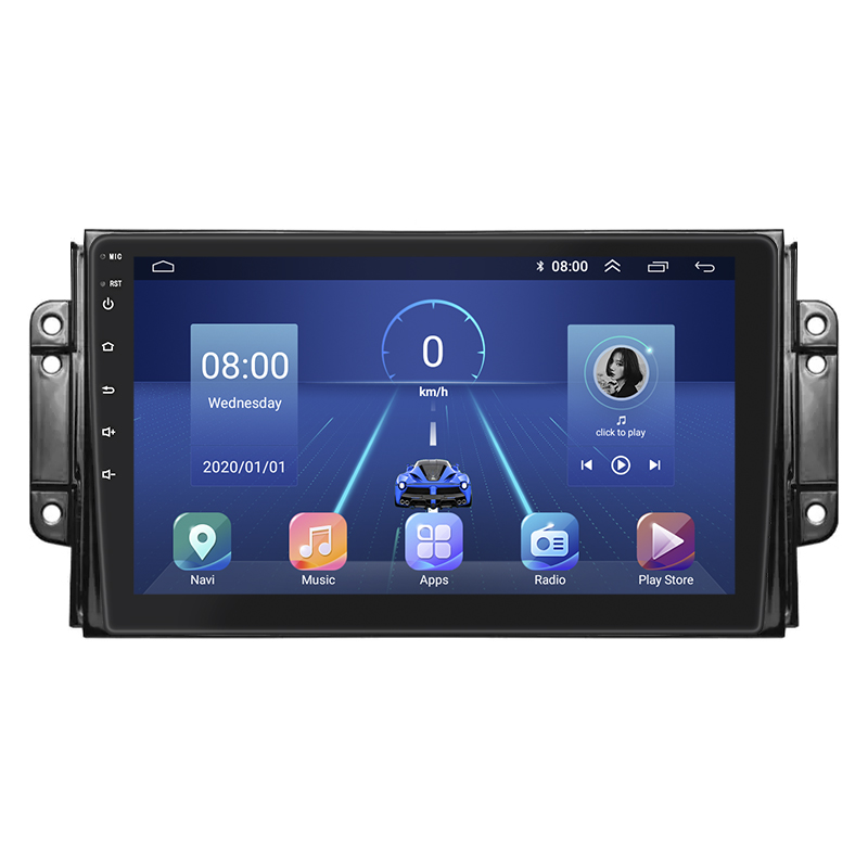 Штатная магнитола Lesko для Chery Tiggo 2 I 2016-2020 экран 9" 4/32Gb 4G Wi-Fi GPS Top