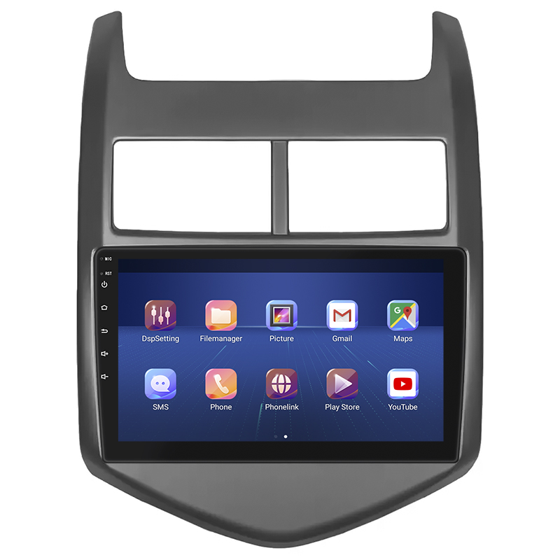 Штатная магнитола Lesko для Chevrolet Aveo II 2011-2020 экран 9" 4/32Gb 4G Wi-Fi GPS Top