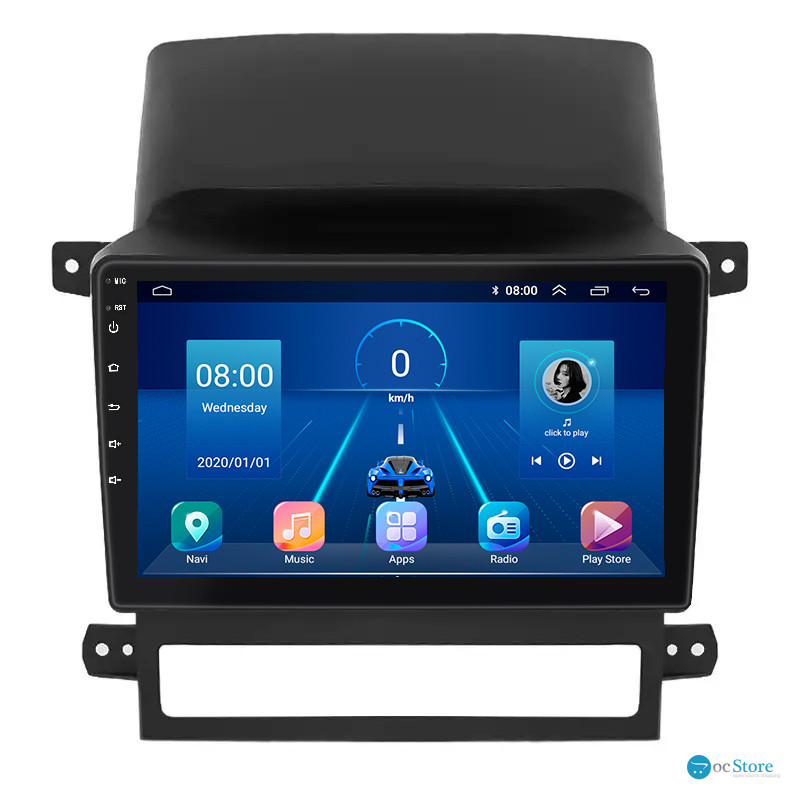 Штатная магнитола Lesko для Chevrolet Captiva I 2006-2011 экран 9" 4/32Gb 4G Wi-Fi GPS Top
