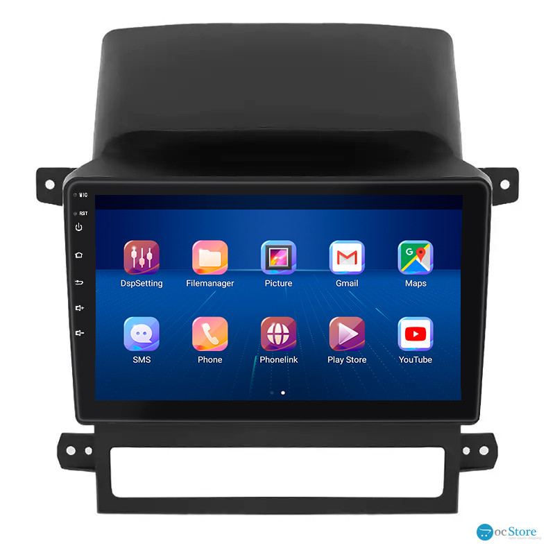 Штатная магнитола Lesko для Chevrolet Captiva I 2006-2011 экран 9" 4/32Gb 4G Wi-Fi GPS Top