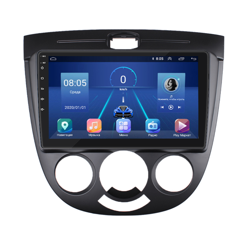 Штатная магнитола Lesko для Chevrolet Nubira  2003-2010 экран 9" 4/32Gb 4G Wi-Fi GPS Top