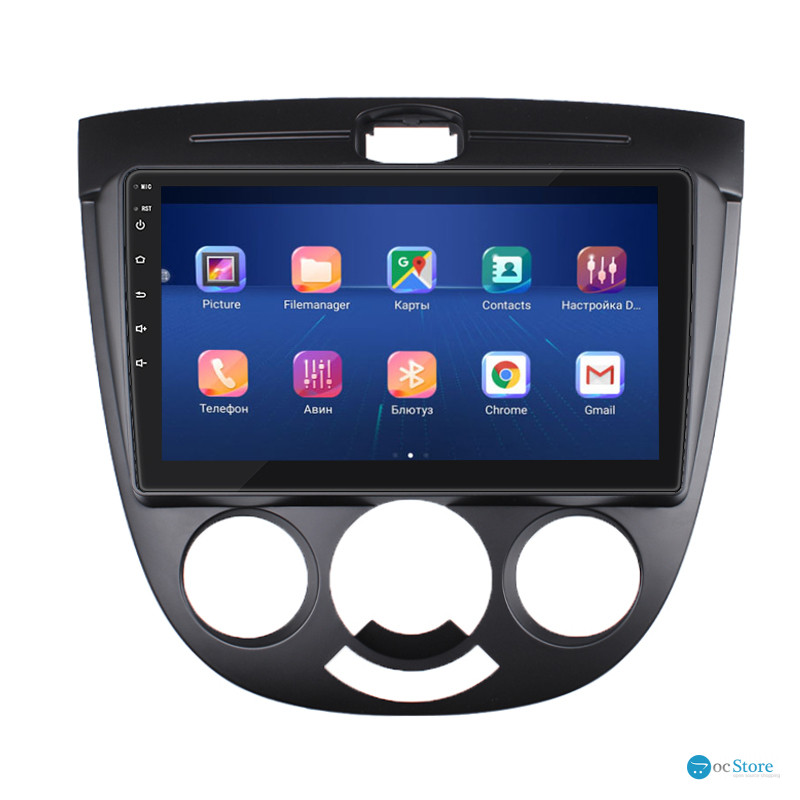 Штатная магнитола Lesko для Chevrolet Nubira  2003-2010 экран 9" 4/32Gb 4G Wi-Fi GPS Top