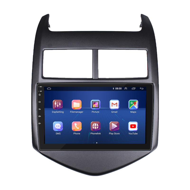 Штатная магнитола Lesko для Chevrolet Sonic I 2011-2016 экран 9" 4/32Gb 4G Wi-Fi GPS Top