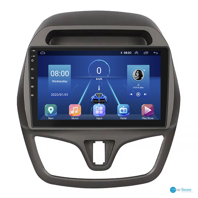 Штатная магнитола Lesko для Chevrolet Spark IV 2015-2018 экран 9" 4/32Gb 4G Wi-Fi GPS Top