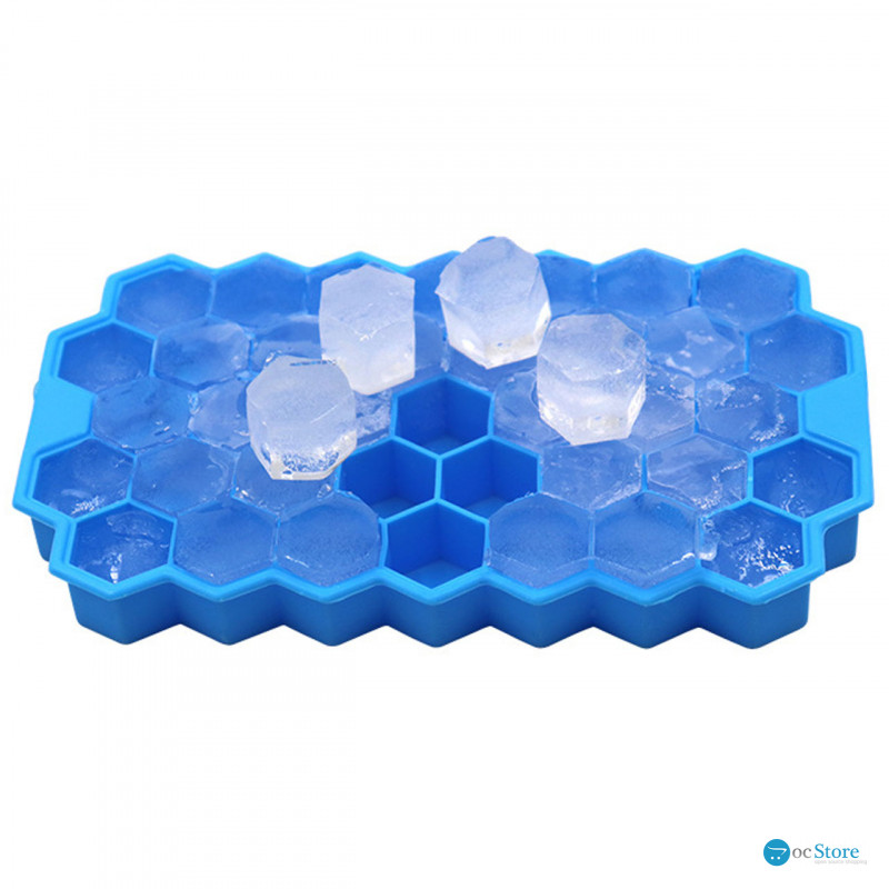 Силиконовая форма для льда CUMENSS Соты Blue