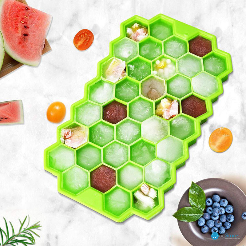 Силиконовая форма для льда CUMENSS Соты Green