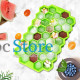 Силиконовая форма для льда CUMENSS Соты Green