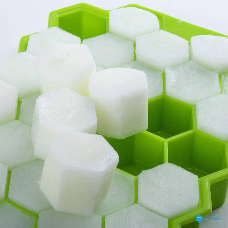 Силиконовая форма для льда CUMENSS Соты Green