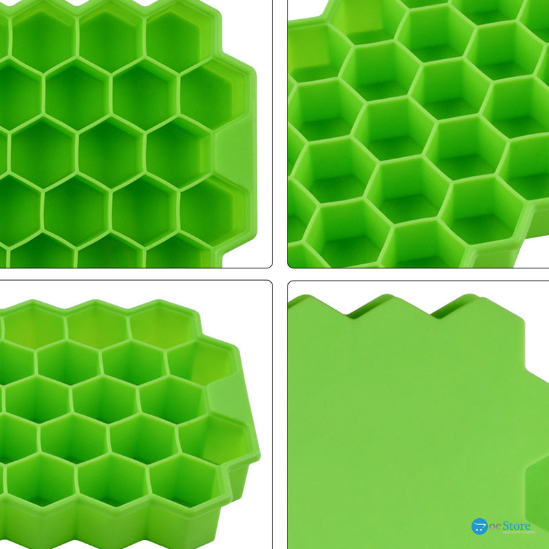 Силиконовая форма для льда CUMENSS Соты Green