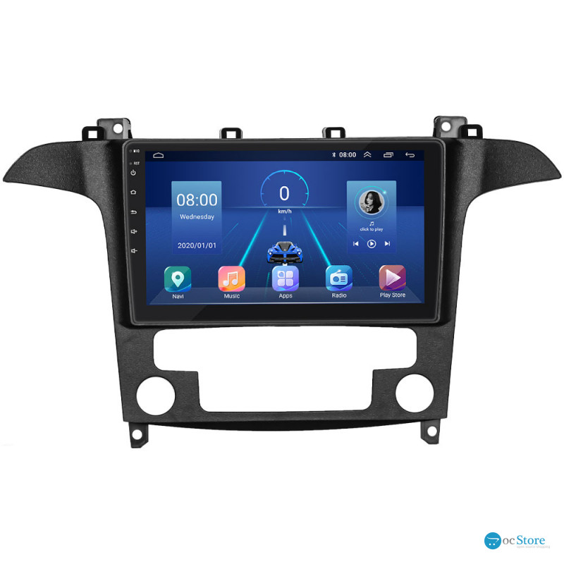 Штатная магнитола Lesko для Ford Galaxy II Рестайлинг 2010-2015 экран 9" 4/32Gb 4G Wi-Fi GPS Top