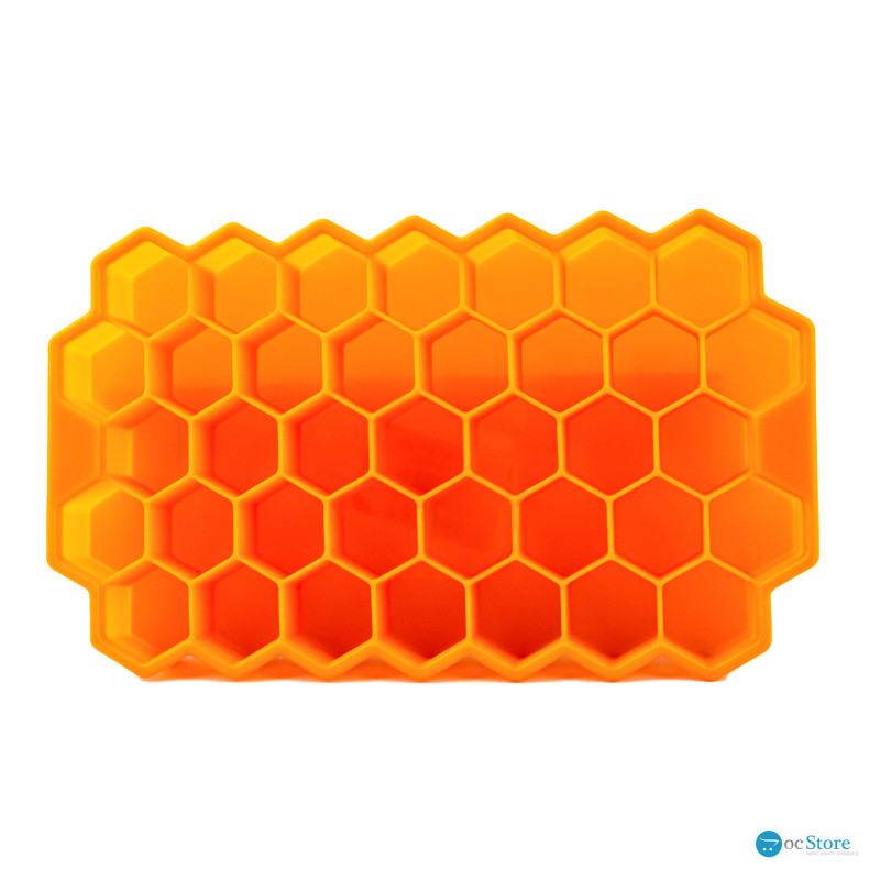 Силиконовая форма для льда CUMENSS Соты Orange