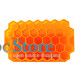 Силиконовая форма для льда CUMENSS Соты Orange