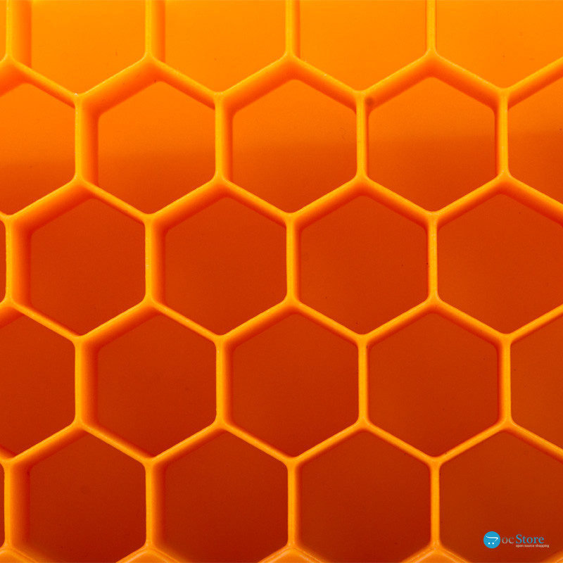 Силиконовая форма для льда CUMENSS Соты Orange