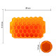 Силиконовая форма для льда CUMENSS Соты Orange