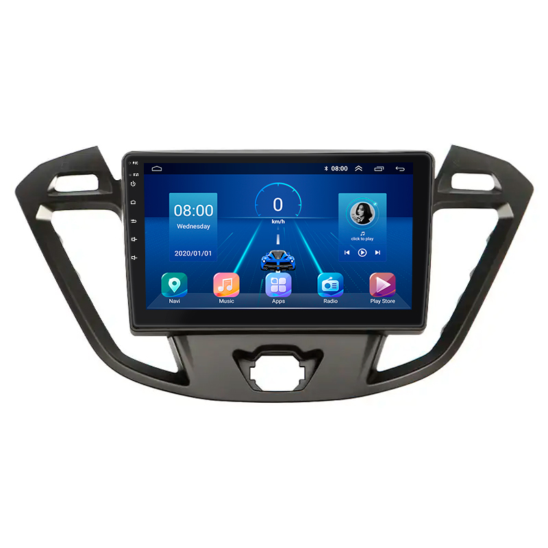 Штатная магнитола Lesko для Ford Tourneo Custom I Рестайлинг 2017-н.в. экран 9" 4/32Gb 4G Wi-Fi GPS Top