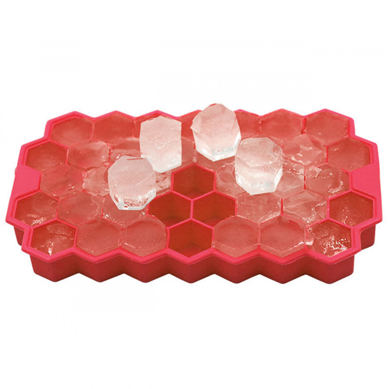 Силиконовая форма для льда CUMENSS Соты Red