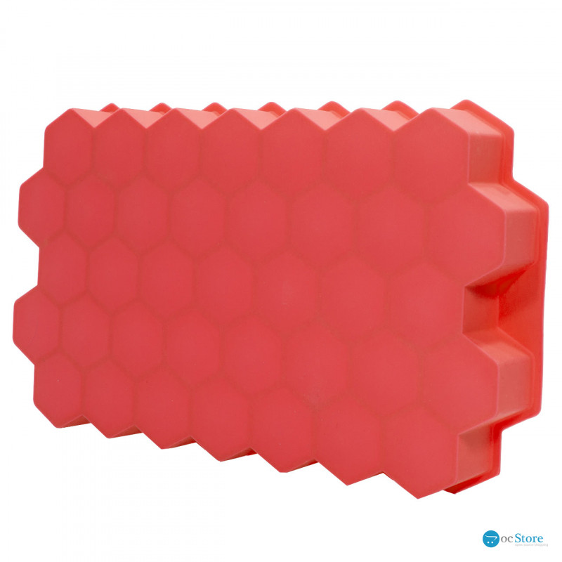 Силиконовая форма для льда CUMENSS Соты Red