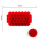 Силиконовая форма для льда CUMENSS Соты Red