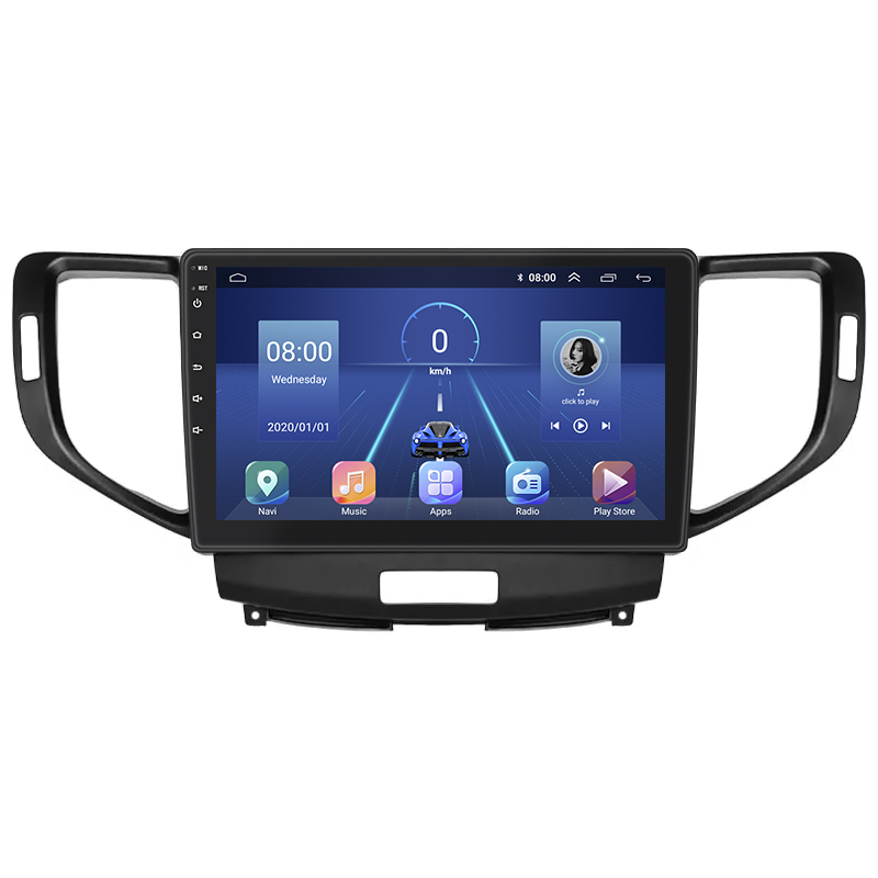 Штатная магнитола Lesko для Honda Accord VIII 2007-2011 экран 9" 4/32Gb 4G Wi-Fi GPS Top