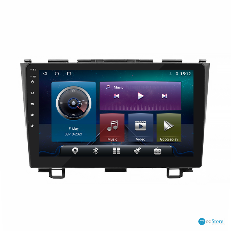 Штатная магнитола Lesko для Honda CR-V III 2006-2009 экран 9" 4/32Gb 4G Wi-Fi GPS Top