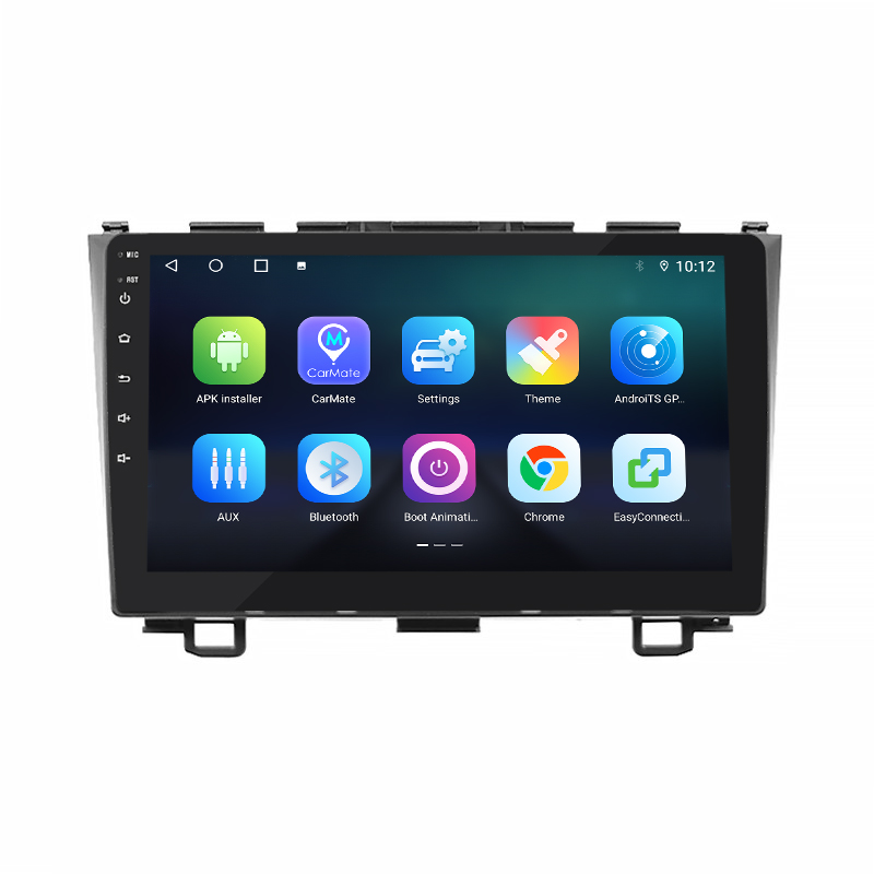 Штатная магнитола Lesko для Honda CR-V III Рестайлинг 2009-2012 экран 9" 4/32Gb 4G Wi-Fi GPS Top