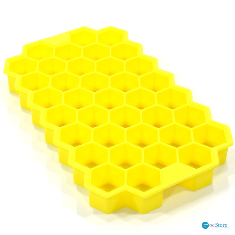 Силиконовая форма для льда CUMENSS Соты Yellow