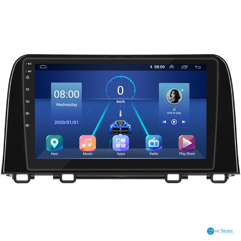 Штатная магнитола Lesko для Honda CR-V V 2016-2020 экран 9" 4/32Gb 4G Wi-Fi GPS Top