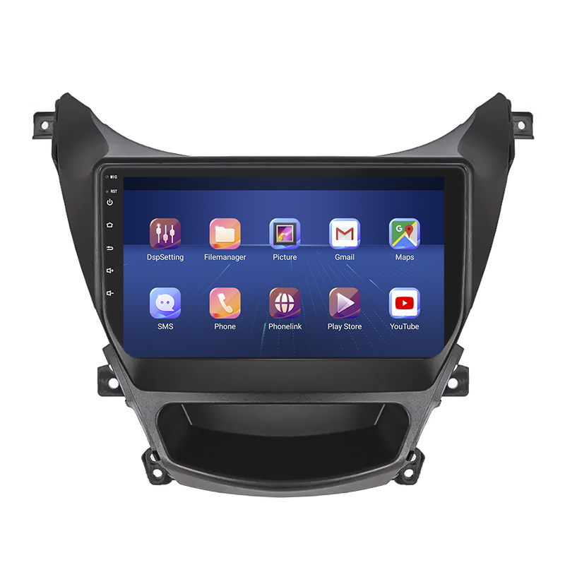 Штатная магнитола Lesko для Hyundai Avante V 2010-2015 экран 9" 4/32Gb 4G Wi-Fi GPS Top