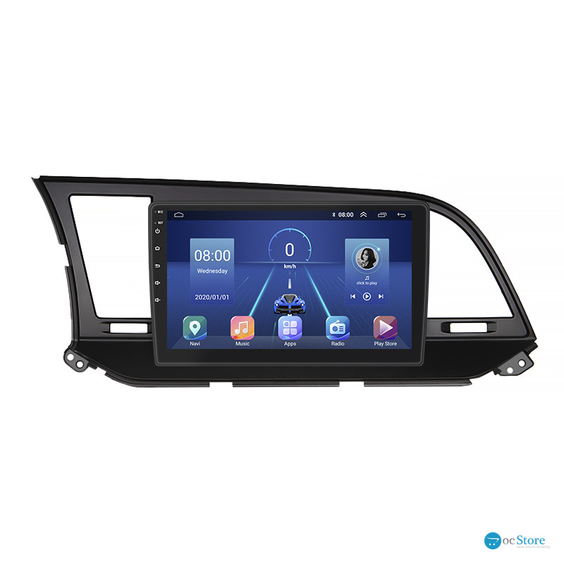 Штатная магнитола Lesko для Hyundai Elantra VI (AD) 2015-2019 экран 9" 4/32Gb 4G Wi-Fi GPS Top