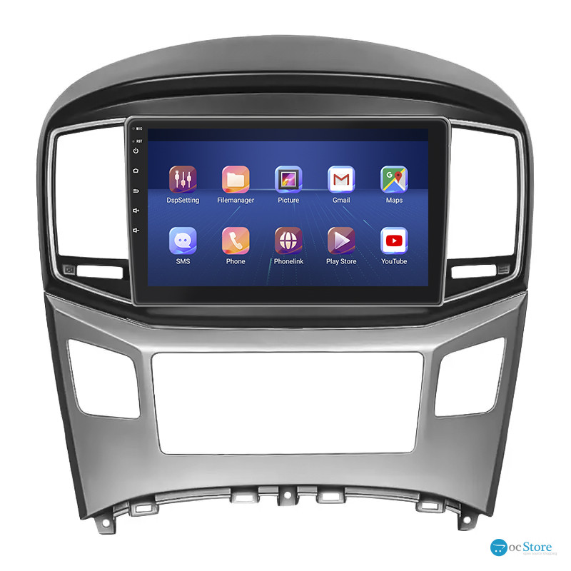 Штатная магнитола Lesko для Hyundai H-1 II Рестайлинг 2 2017-н.в. экран 9" 4/32Gb 4G Wi-Fi GPS Top