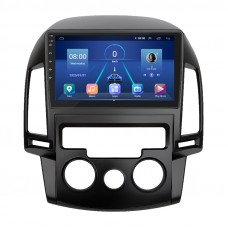 Штатная магнитола Lesko для Hyundai i30 I 2007-2010 экран 9" 4/32Gb 4G Wi-Fi GPS Top