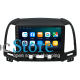 Штатная магнитола Lesko для Hyundai Santa Fe II Рестайлинг 2009-2012 экран 9" 4/32Gb 4G Wi-Fi GPS Top