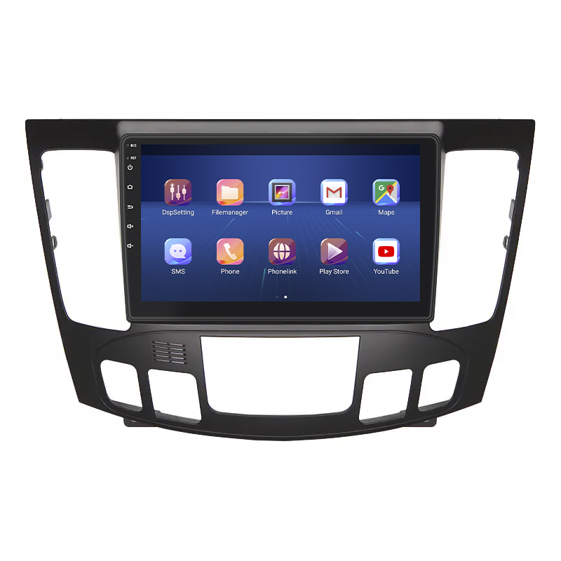 Штатная магнитола Lesko для Hyundai Sonata V (NF) Auto AC 2008-2010 экран 9" 4/32Gb 4G Wi-Fi GPS Top