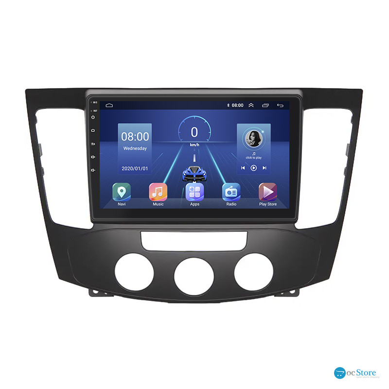 Штатная магнитола Lesko для Hyundai Sonata V (NF) Manual AC 2008-2010 экран 9" 4/32Gb 4G Wi-Fi GPS Top