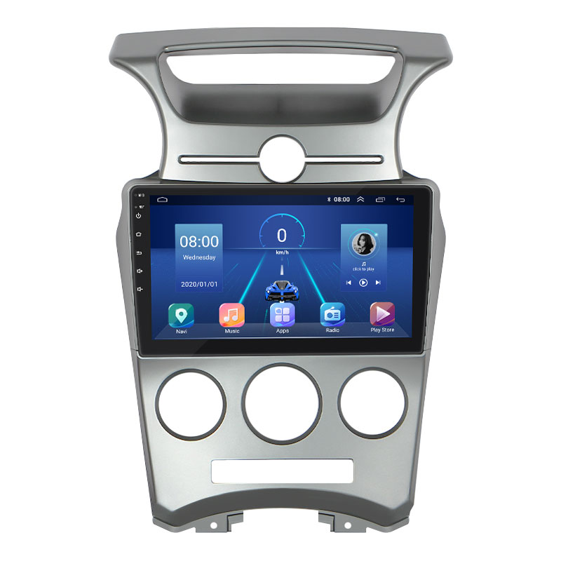 Штатная магнитола Lesko для Kia Carens II (UN) 2006-2012 экран 9" 4/32Gb 4G Wi-Fi GPS Top