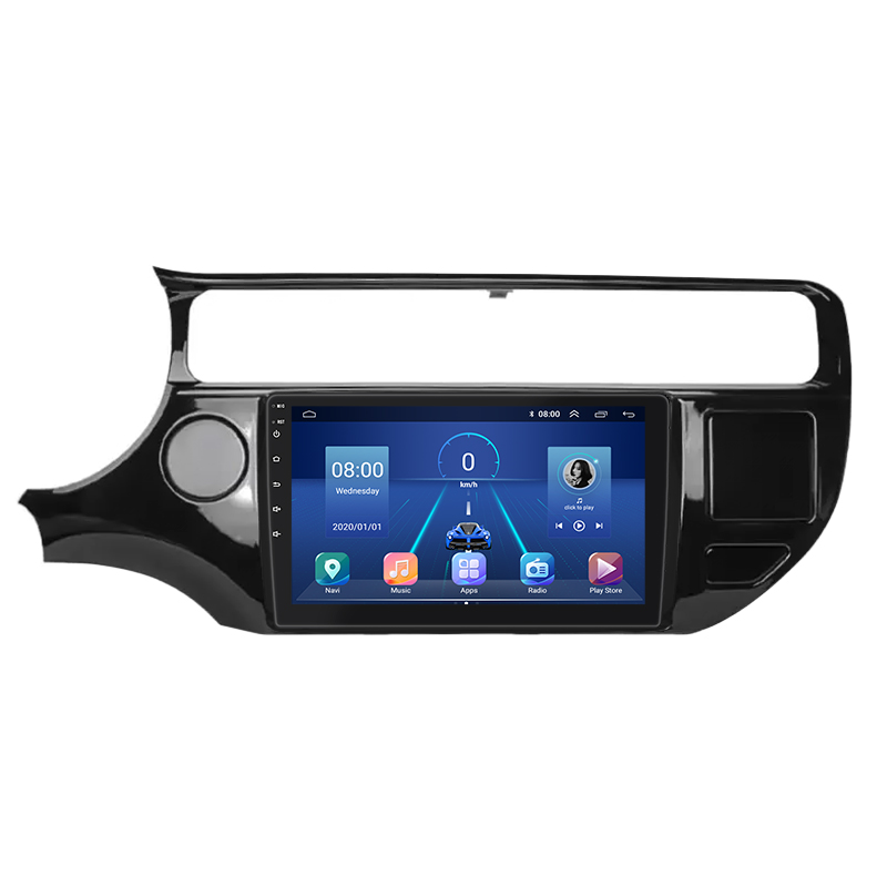 Штатная магнитола Lesko для Kia Rio III Рестайлинг 2015-2017 экран 9" 4/32Gb 4G Wi-Fi GPS Top