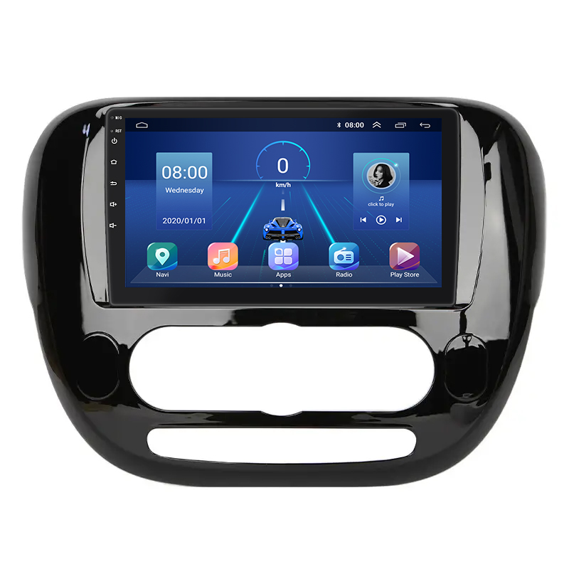 Штатная магнитола Lesko для Kia Soul II Рестайлинг 2016-2019 экран 9" 4/32Gb 4G Wi-Fi GPS Top