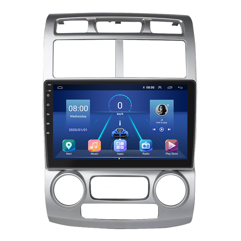 Штатная магнитола Lesko для Kia Sportage II 2004-2008 экран 9" 4/32Gb 4G Wi-Fi GPS Top