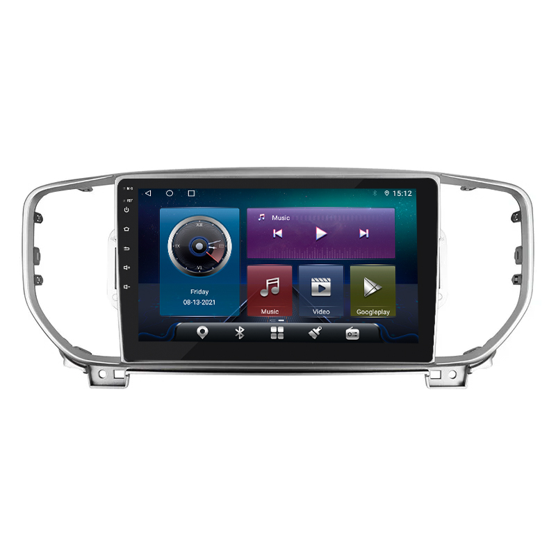 Штатная магнитола Lesko для Kia Sportage IV Рестайлинг 2018-н.в. экран 9" 4/32Gb 4G Wi-Fi GPS Top