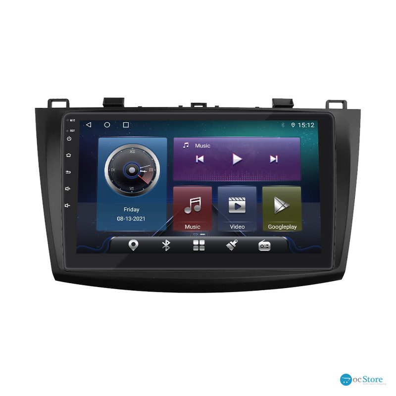 Штатная магнитола Lesko для Mazda 3 II (BL) 2008-2011 экран 9" 4/32Gb 4G Wi-Fi GPS Top