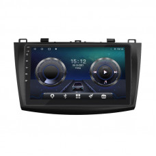 Штатная магнитола Lesko для Mazda 3 II (BL) Рестайлинг 2011-2013 экран 9" 4/32Gb 4G Wi-Fi GPS Top