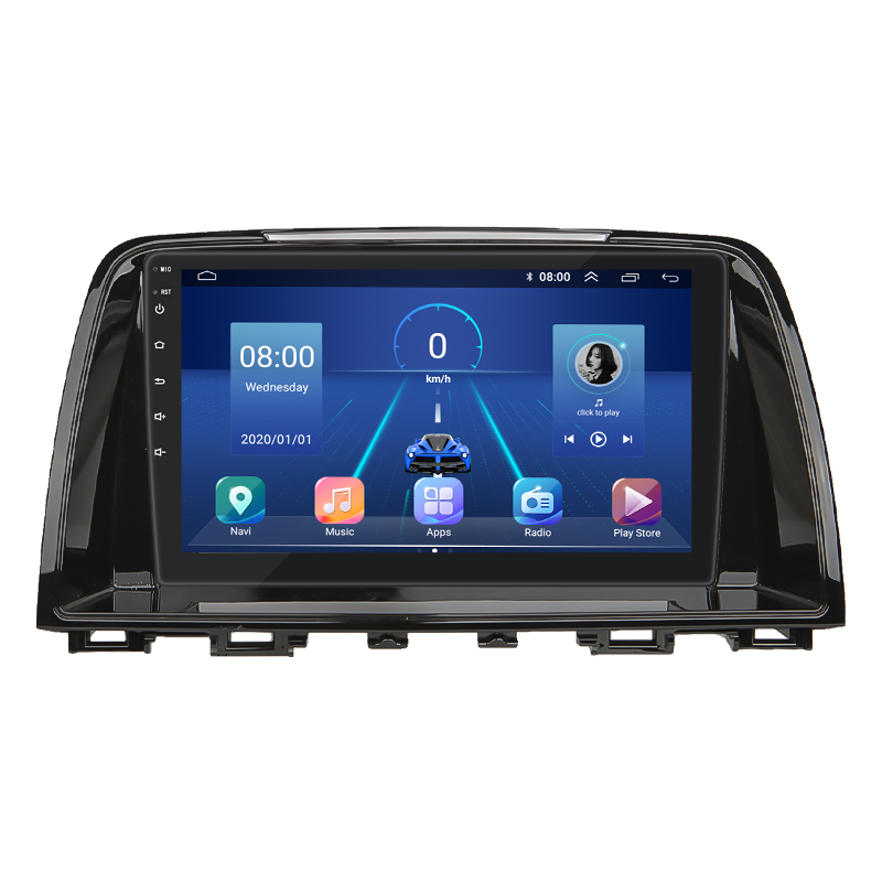 Штатная магнитола Lesko для Mazda 6 III (GJ) 2012-2015 экран 9" 4/32Gb 4G Wi-Fi GPS Top