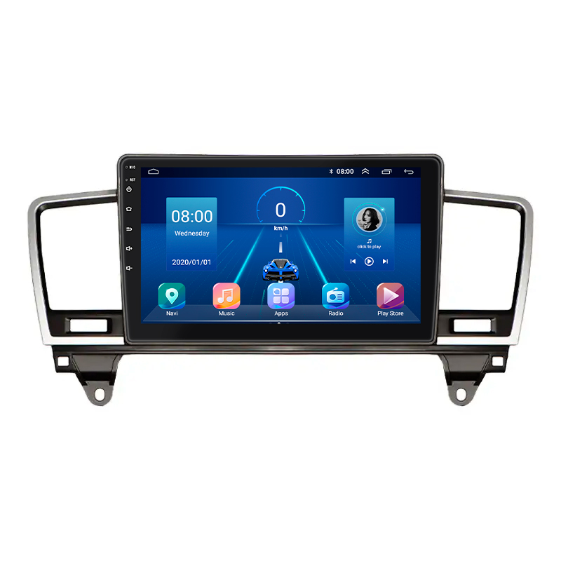 Штатная магнитола Lesko для Mercedes-Benz M-Класс III (W166) 2011-2015 экран 9" 4/32Gb 4G Wi-Fi GPS Top