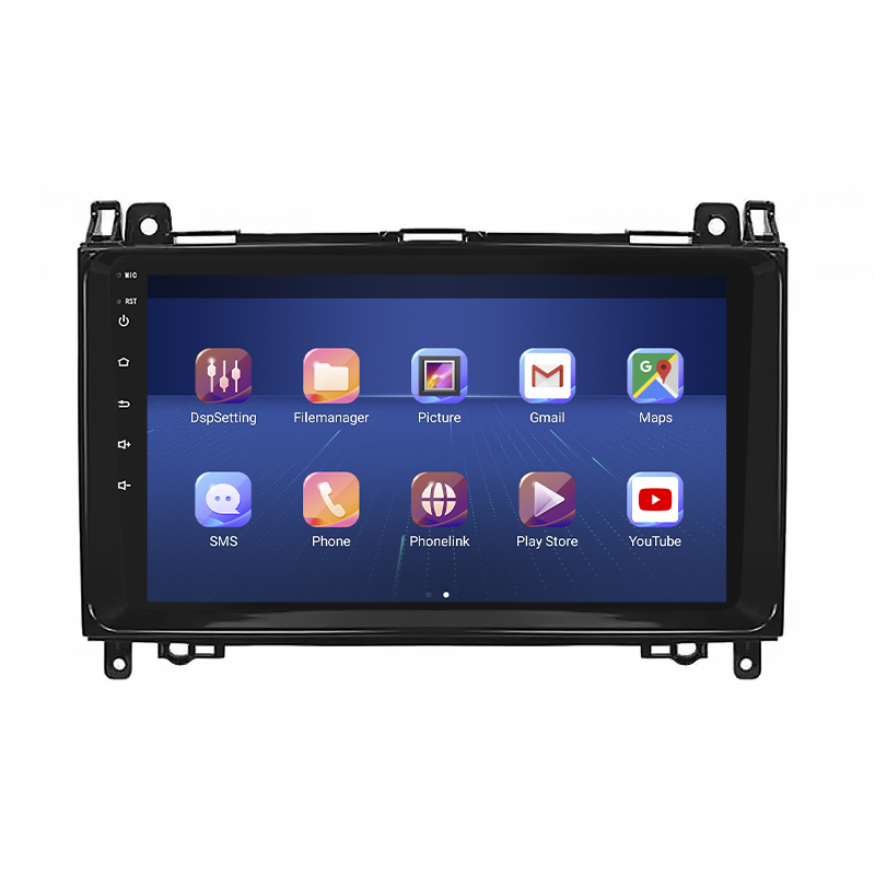 Штатная магнитола Lesko для Mercedes-Benz Viano I (W639) Рестайлинг 2010-2014 экран 9" 4/32Gb 4G Wi-Fi GPS Top