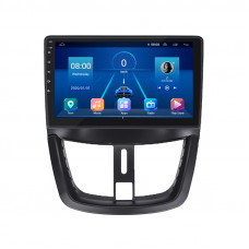 Штатная магнитола Lesko для Peugeot 207 I 2006-2009 экран 9" 4/32Gb 4G Wi-Fi GPS Top