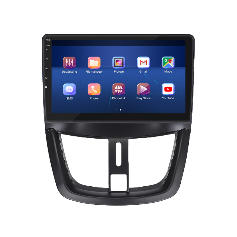 Штатная магнитола Lesko для Peugeot 207 I 2006-2009 экран 9" 4/32Gb 4G Wi-Fi GPS Top