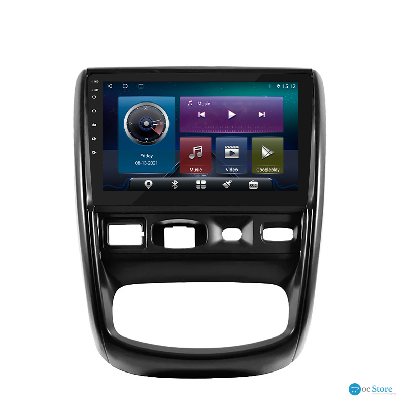 Штатная магнитола Lesko для Renault Duster I 2010-2015 экран 9" 4/32Gb 4G Wi-Fi GPS Top