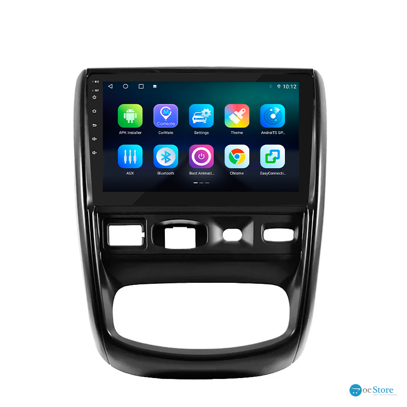Штатная магнитола Lesko для Renault Duster I 2010-2015 экран 9" 4/32Gb 4G Wi-Fi GPS Top
