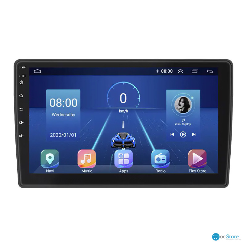 Штатная магнитола Lesko для Renault Duster I Рестайлинг 2015-2021 экран 9" 4/32Gb 4G Wi-Fi GPS Top