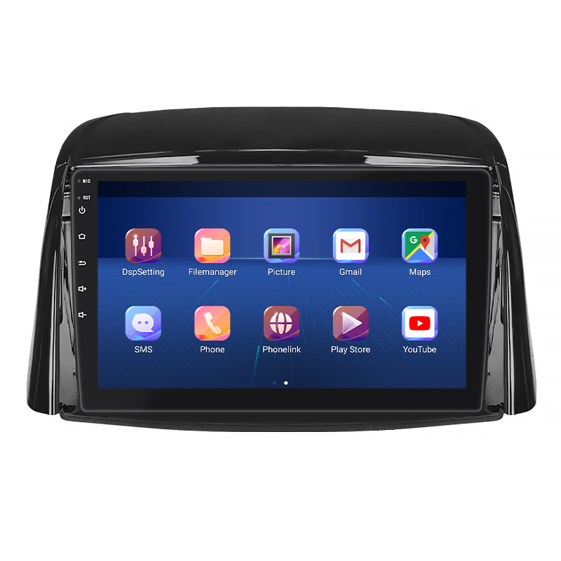 Штатная магнитола Lesko для Renault Koleos I Рестайлинг 2 2013-2016 экран 9" 4/32Gb 4G Wi-Fi GPS Top